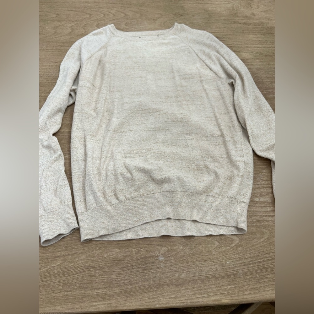 Jcrew mercantile light tan cream sweater size medium